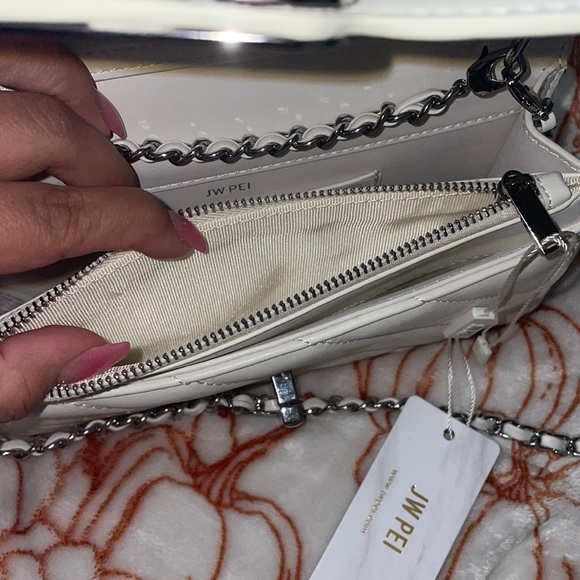 JW PEI -  Lottie Chain Crossbody Bag - White - Picture 7 of 9